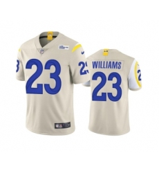 Men's Los Angeles Rams #23 Kyren Williams Bone Vapor Untouchable Limited Stitched Football Jersey