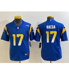 Youth Los Angeles Rams #17 Puka Nacua 2022 Blue Vapor Limited Stitched Jersey