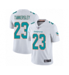 Men's Miami Dolphins #23 Cordrea Tankersley White Vapor Untouchable Limited Player Football Jersey
