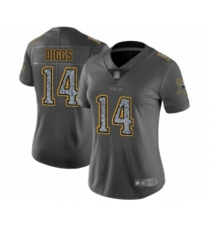 Women's Minnesota Vikings #14 Stefon Diggs Limited Gray Static Fashion Football Jersey