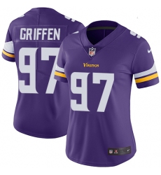 Women's Nike Minnesota Vikings #97 Everson Griffen Purple Team Color Vapor Untouchable Limited Player NFL Jersey