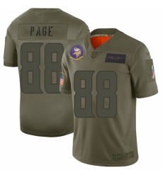 Youth Minnesota Vikings #88 Alan Page Limited Camo 2019 Salute to Service Football Jersey