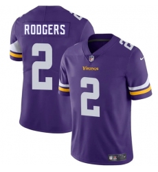 Men's Minnesota Vikings #2 Isaiah Rodgers Purple 2025 Vapor Limited Football Stitched Jersey