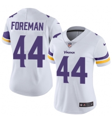 Women's Nike Minnesota Vikings #44 Chuck Foreman White Vapor Untouchable Limited Player NFL Jersey