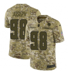 Youth Nike Minnesota Vikings #98 Linval Joseph Limited Camo 2018 Salute to Service NFL Jersey