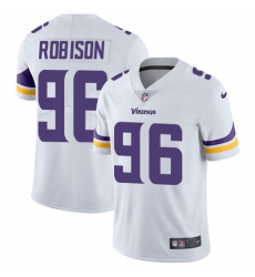 Men's Nike Minnesota Vikings #96 Brian Robison White Vapor Untouchable Limited Player NFL Jersey