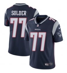 Men's Nike New England Patriots #77 Nate Solder Navy Blue Team Color Vapor Untouchable Limited Player NFL Jersey