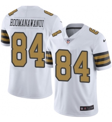 Youth Nike New Orleans Saints #84 Michael Hoomanawanui Limited White Rush Vapor Untouchable NFL Jersey