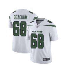 Men's New York Jets #68 Kelvin Beachum White Vapor Untouchable Limited Player Football Jersey