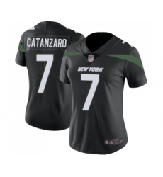 Women's New York Jets #7 Chandler Catanzaro Black Alternate Vapor Untouchable Limited Player Football Jersey