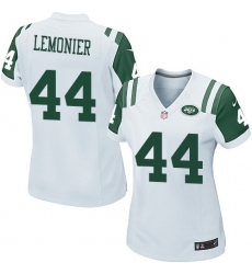 Women's Nike New York Jets #44 Corey Lemonier Game White NFL Jersey