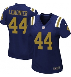 Women's Nike New York Jets #44 Corey Lemonier Limited Navy Blue Alternate NFL Jersey