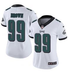 Women's Nike Philadelphia Eagles #99 Jerome Brown White Vapor Untouchable Limited Player NFL Jersey