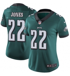 Women's Nike Philadelphia Eagles #22 Sidney Jones Midnight Green Team Color Vapor Untouchable Limited Player NFL Jersey
