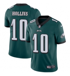 Youth Nike Philadelphia Eagles #10 Mack Hollins Midnight Green Team Color Vapor Untouchable Limited Player NFL Jersey