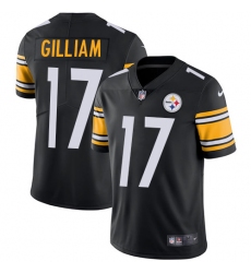 Men's Nike Pittsburgh Steelers #17 Joe Gilliam Black Team Color Vapor Untouchable Limited Player NFL Jersey