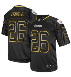 Men's Nike Pittsburgh Steelers #26 Le'Veon Bell Elite Lights Out Black NFL Jersey