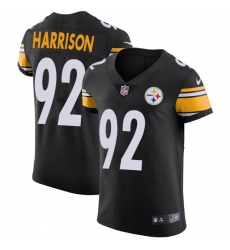 Men's Nike Pittsburgh Steelers #92 James Harrison Black Team Color Vapor Untouchable Elite Player NFL Jersey