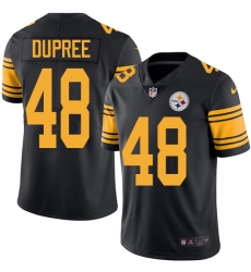 Youth Nike Pittsburgh Steelers #48 Bud Dupree Limited Black Rush Vapor Untouchable NFL Jersey