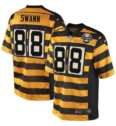 Youth Nike Pittsburgh Steelers #88 Lynn Swann Limited Yellow/Black Alternate 80TH Anniversary Throwback NFL Jersey