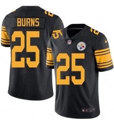 Youth Nike Pittsburgh Steelers #25 Artie Burns Limited Black Rush Vapor Untouchable NFL Jersey