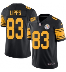 Youth Nike Pittsburgh Steelers #83 Louis Lipps Limited Black Rush Vapor Untouchable NFL Jersey