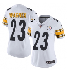 Women's Nike Pittsburgh Steelers #23 Mike Wagner White Vapor Untouchable Limited Player NFL Jersey