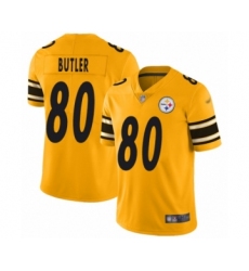 Women's Pittsburgh Steelers #80 Jack Butler Limited Gold Inverted Legend Football Jersey
