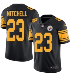 Men's Nike Pittsburgh Steelers #23 Mike Mitchell Limited Black Rush Vapor Untouchable NFL Jersey