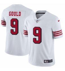 Youth Nike San Francisco 49ers #9 Robbie Gould Limited White Rush Vapor Untouchable NFL Jersey