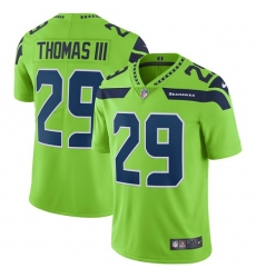 Men's Nike Seattle Seahawks #29 Earl Thomas III Limited Green Rush Vapor Untouchable NFL Jersey
