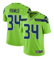 Youth Nike Seattle Seahawks #34 Thomas Rawls Limited Green Rush Vapor Untouchable NFL Jersey