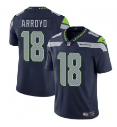 Men's Seattle Seahawks #18 Elijah Arroyo Navy 2025 Draft Vapor Limited Football Stitched Jersey
