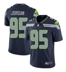 Men's Nike Seattle Seahawks #95 Dion Jordan Steel Blue Team Color Vapor Untouchable Limited Player NFL Jersey
