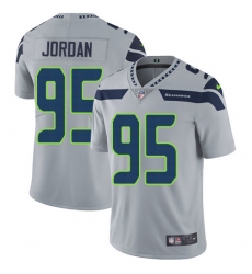 Youth Nike Seattle Seahawks #95 Dion Jordan Grey Alternate Vapor Untouchable Limited Player NFL Jersey