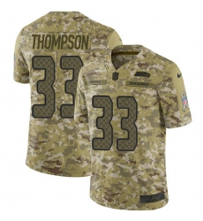 Youth Nike Seattle Seahawks #33 Tedric Thompson Limited Camo 2018 Salute to Service NFL Jersey