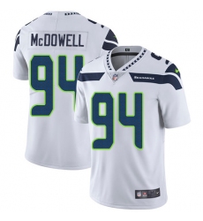 Men's Nike Seattle Seahawks #94 Malik McDowell White Vapor Untouchable Limited Player NFL Jersey