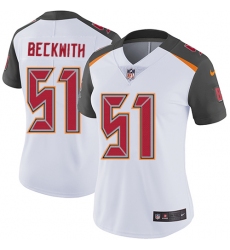Women's Nike Tampa Bay Buccaneers #51 Kendell Beckwith White Vapor Untouchable Limited Player NFL Jersey