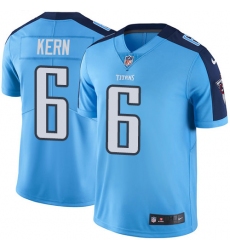 Men's Nike Tennessee Titans #6 Brett Kern Limited Light Blue Rush Vapor Untouchable NFL Jersey