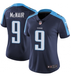Women's Nike Tennessee Titans #9 Steve McNair Navy Blue Alternate Vapor Untouchable Limited Player NFL Jersey