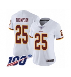 Women's Washington Redskins #25 Chris Thompson White Vapor Untouchable Limited Player 100th Season Football Jersey