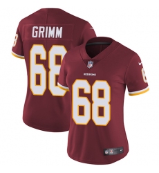 Women's Nike Washington Redskins #68 Russ Grimm Burgundy Red Team Color Vapor Untouchable Limited Player NFL Jersey