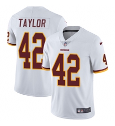 Youth Nike Washington Redskins #42 Charley Taylor White Vapor Untouchable Limited Player NFL Jersey