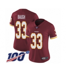 Women's Washington Redskins #33 Sammy Baugh Burgundy Red Team Color Vapor Untouchable Limited Player 100th Season Football Jersey