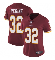 Women's Nike Washington Redskins #32 Samaje Perine Burgundy Red Team Color Vapor Untouchable Limited Player NFL Jersey