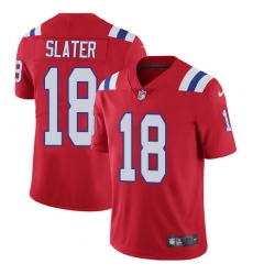 Men's Nike New England Patriots #18 Matthew Slater Red Alternate Vapor Untouchable Limited Player NFL Jersey