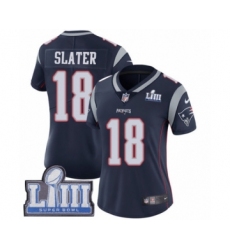 Women's Nike New England Patriots #18 Matthew Slater Navy Blue Team Color Vapor Untouchable Limited Player Super Bowl LIII Bound NFL Jersey