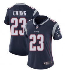 Women's Nike New England Patriots #23 Patrick Chung Navy Blue Team Color Vapor Untouchable Limited Player NFL Jersey