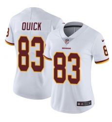 Women's Nike Washington Redskins #83 Brian Quick White Vapor Untouchable Limited Player NFL Jersey