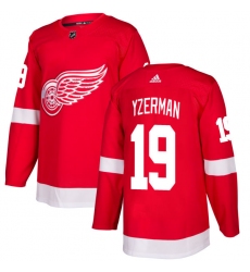 Men's Adidas Detroit Red Wings #19 Steve Yzerman Authentic Red Home NHL Jersey